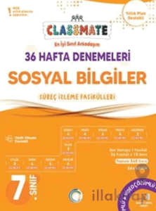 7. Sınıf Sosyal Bilgiler Classmate 36 Hafta Denemeleri