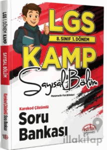 8. Sınıf 1. Dönem LGS Kamp Sayısal Bölüm Karekod Çözümlü Soru Bankası