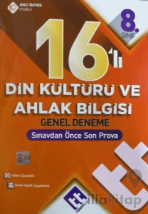 8. Sınıf 16'lı Din Kültürü ve Ahlak Bilgisi Genel Deneme