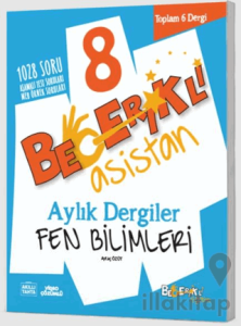 8. Sınıf Becerikli Asistan Fen Bilimleri Aylık Dergiler Seti