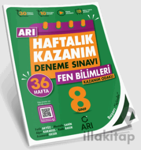8. Sınıf Fen Bilimleri Arı Haftalık Kazanım Deneme