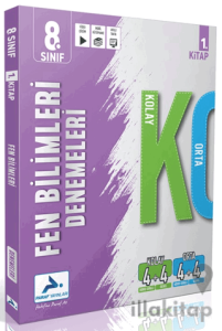 8. Sınıf Fen Bilimleri Kolay Orta Branş Deneme - 1. Kitap