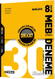 8. Sınıf İngilizce 30 Deneme
