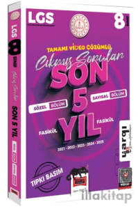 8.Sınıf LGS 2021-2025 Tüm Dersler Fasikül Fasikül Tıpkı Basım Son 5 Yıl Çıkmış Sorular
