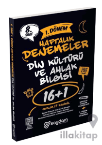 8. Sınıf LGS Din Kültürü ve Ahlak Bilgisi 1. Dönem 16+1 Haftalık Kazanım Denemeleri