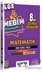8. Sınıf LGS MEBİM Matematik 8 Adet Genel Deneme