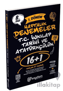 8. Sınıf LGS T.C. İnkılap Tarihi Ve Atatürkçülük 1. Dönem 16+1 Haftalık Kazanım Denemeleri