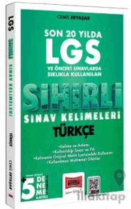 8.Sınıf LGS Türkçe Son 20 Yılda Sıklıkla Kullanılan Sihirli Sınav Kelimeleri
