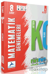 8. Sınıf Matematik Kolay Orta Branş Deneme - 1. Kitap