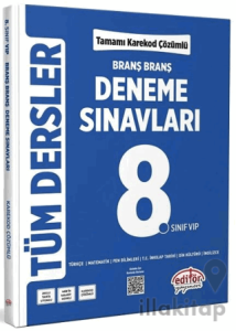 8. Sınıf Tüm Dersler Ünite Ünite Deneme Sınavları Çözümlü