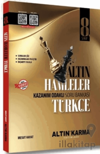 8. Sınıf Türkçe Altın Hamleler Kazanım Odaklı Soru Bankası
