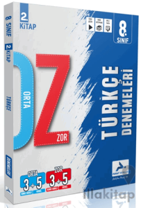 8. Sınıf Türkçe Orta Zor Branş Deneme - 2. Kitap