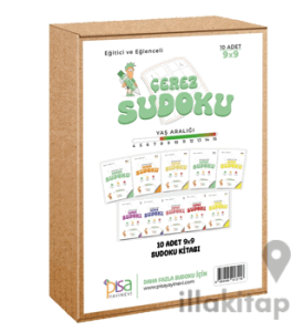 9x9 Eğitici ve Eğlenceli 10 Adet Çerez Sudoku Set