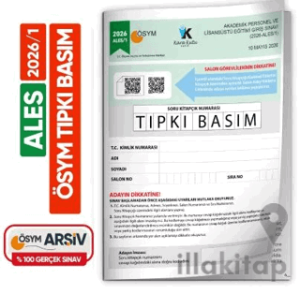 ALES 2026/1 ÖSYM Tıpkı Basım Çıkmış Soru Deneme Kitapçığı Video/PDF Çözümlü Türkiye Geneli