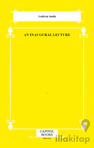 An Inaugural Lecture