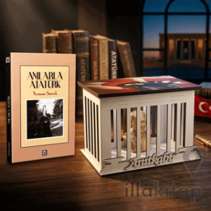 Anılarla Atatürk ve Atatürk Büstlü Ahşap Anıtkabir Işıklı Maket