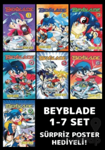 Beyblade 1-7 Poster Hediyeli Set