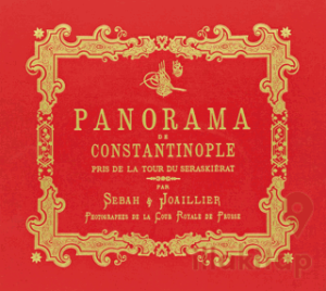 Bir İstanbul Panoraması 1890 (Kırmızı) - Panoraman de Constantinople Beyazıt