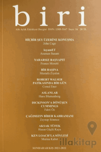 Biri Altı Aylık Edebiyat Dergisi Sayı: 16