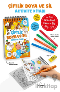 Çiftlik – Boya ve Sil Aktivite Kitabı / 3 Yaş +