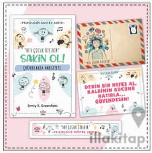 Çocuklar İçin Psikolojik Destek Serisi - Çocuklarda Anksiyete - Kartpostal ve Ayraç