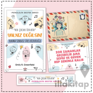Çocuklar İçin Psikolojik Destek Serisi - Çocuklarda Travma Sonrası Stres Bozukluğu - Kartpostal ve Ayraç