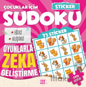 Çocuklar için Sudoku - Sticker Hediyeli Orta Seviye 1