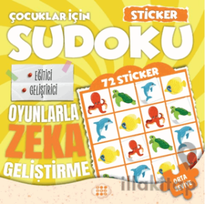 Çocuklar için Sudoku - Sticker Hediyeli Orta Seviye 2