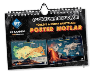 Coğrafyanın Kodları Türkiye ve Dünya Duvar Haritaları Poster Notlar