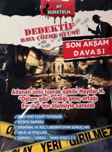 Dedektif Dava Çözme Oyunu - Son Akşam Davası
