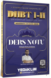 Diyanet İşleri Başkanlığı DHBT I-II Ortaöğretim - Ön Lisans - Lisans Ders Notu