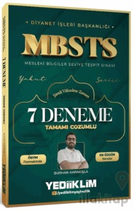 Diyanet İşleri Başkanlığı MBSTS Tamamı Çözümlü 7 Deneme