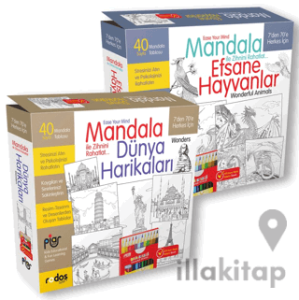 Dünya Harikaları ve Efsane Hayvanlar Mandala