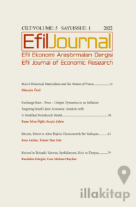 Efil Ekonomi Araştırmaları Dergisi Cilt: 5 Sayı: 1