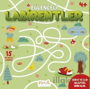 Eğlenceli Labirentler - 4+ Yaş Aktivite Kitabı - Okul Öncesi Etkinlik