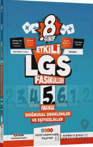 Etkili Matematik Yayınları 8. Sınıf Etkili LGS Fasikül Doğrusal Denklemler ve Eşitsizlikler 5