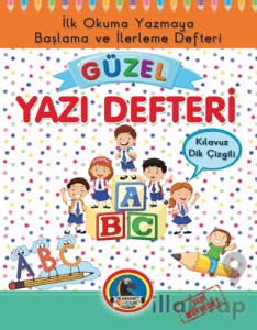 Güzel Yazı Defteri - Kılavuz Dik Çizgili - Büyük Boy