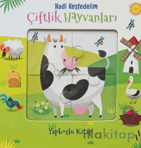 Hadi Keşfedelim - Çiftlik Hayvanları Yapbozlu Karton Kitap
