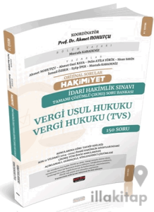 HAKİMİYET Adli Hakimlik Vergi Usul Vergi Hukuku TVS Çıkmış Soru Bankası