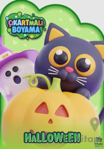 Halloween Zamanı – Çıkartmalı Boyama Kitabı