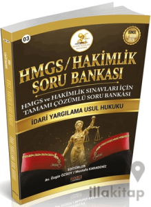 HMGS - HAKİMLİK İdari Yargılama Hukuku Soru Bankası