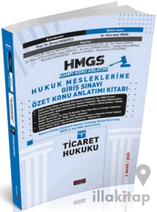 HMGS Özet Konu Anlatımı Ticaret Hukuku