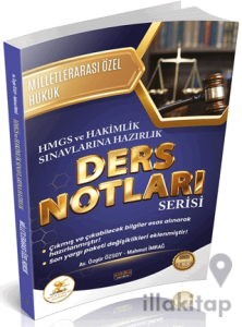 HUKAL HMGS - Hakimlik Milletlerarası Özel Hukuk Ders Notları