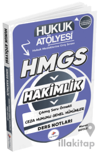 Hukuk Atölyesi HMGS Hakimlik Ceza Hukuku Genel Hükümler Ders Notları