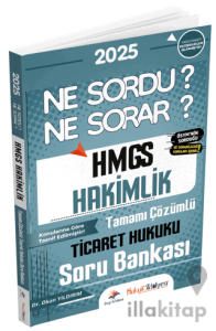 Hukuk Atölyesi HMGS Hakimlik Ticaret Hukuku Ne Sordu Ne Sorar Soru Bankası Çözümlü