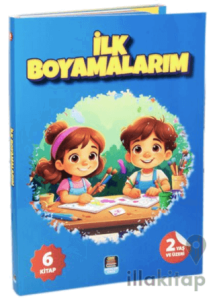 İlk Boyamalarım Renkli ve Çıkartmalarla Beraber (6 Kitap Set) 2+Yaş
