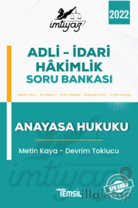 İmtiyaz - 2022 Adli İdari Hakimlik Soru Bankası