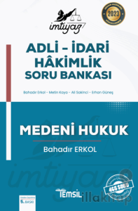 İmtiyaz Adli - İdari Hakimlik Soru Bankası Medeni Hukuk