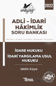 İmtiyaz Adli - İdari Hakimlik Soru Bankası