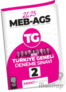 İndeks Akademi 2025 MEB-AGS TG-1 Türkiye Geneli Deneme Çözümlü İndeks Akademi Yayıncılık